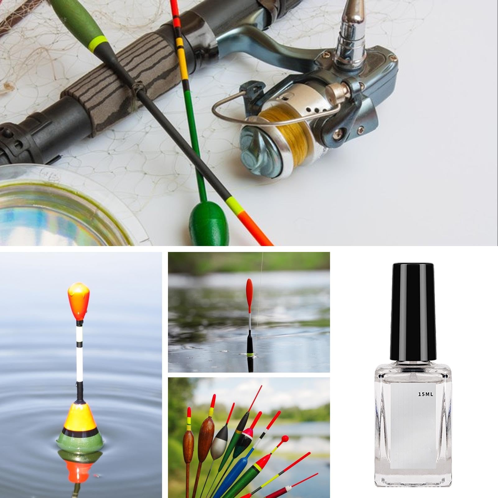 Fish Float Paint color swatches show fluorescence for lure customization.