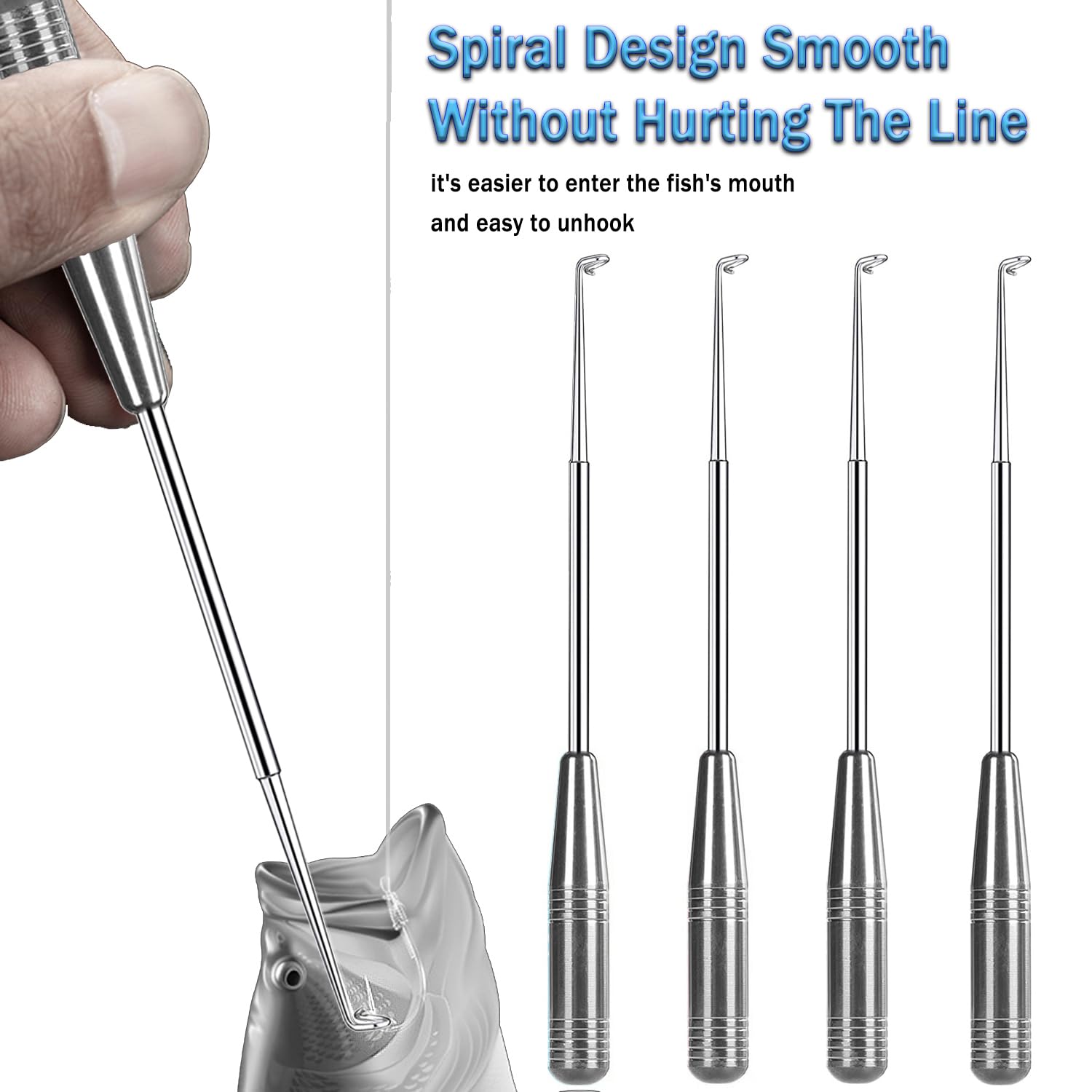 Individual storage tubes for the four hook removers