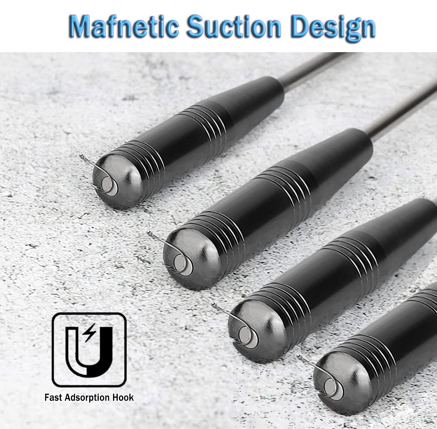 Magnetic bottom hook remover attracting a metal hook