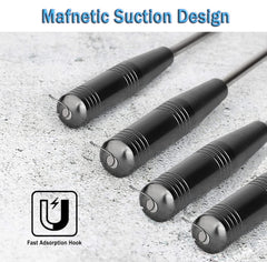 Magnetic bottom hook remover attracting a metal hook
