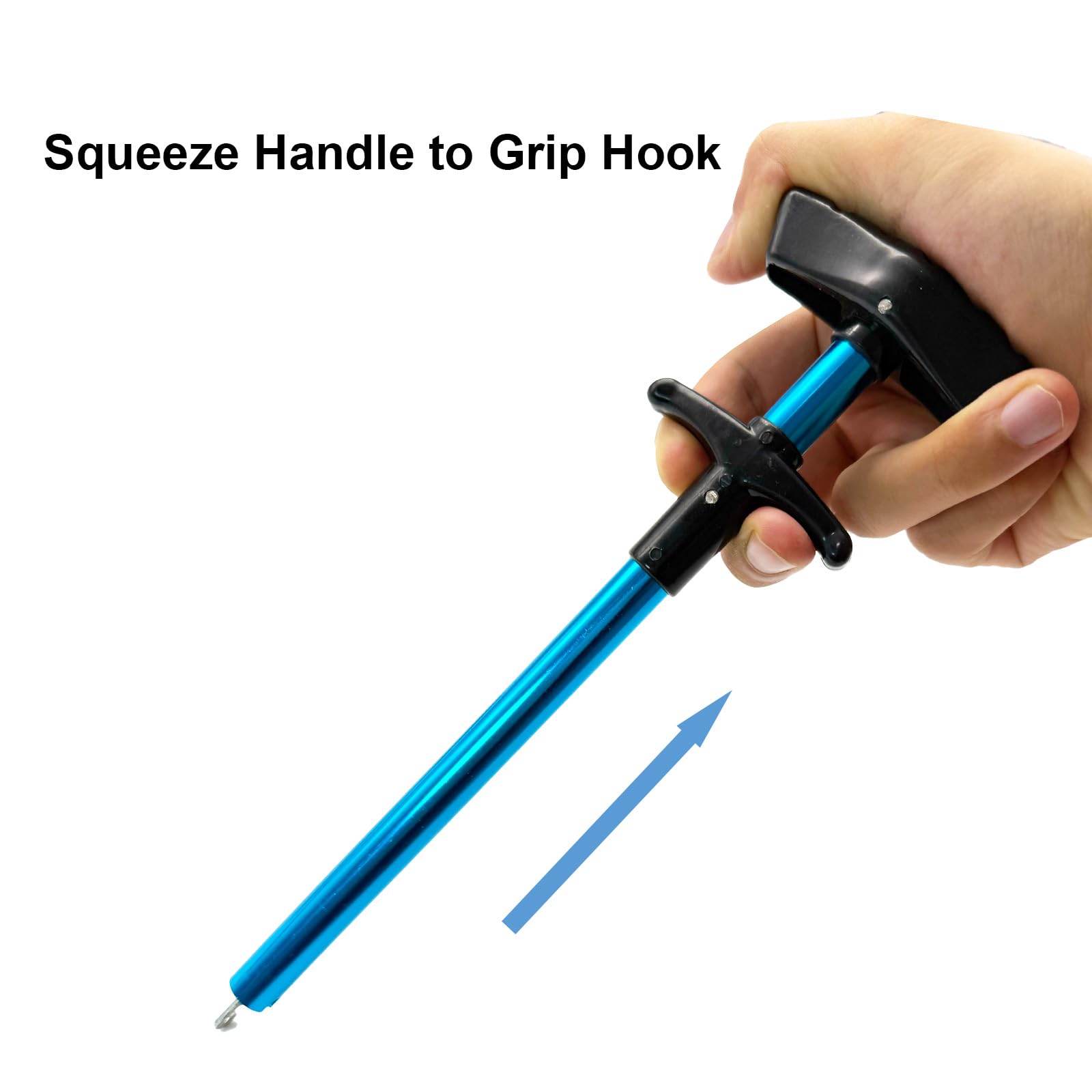 Close-up of the slotted head designed for deep hook release