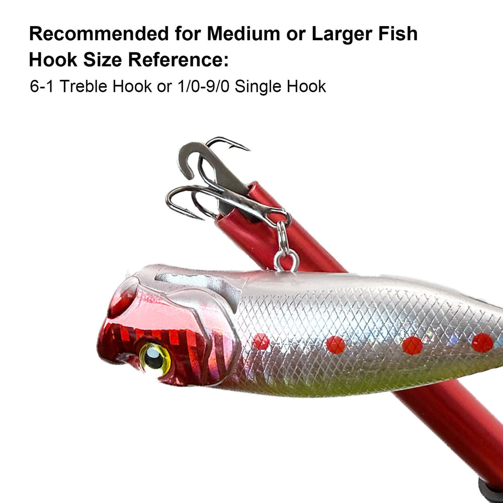 9-inch Fish Hook Remover packaged with aluminum shaft and stainless steel head