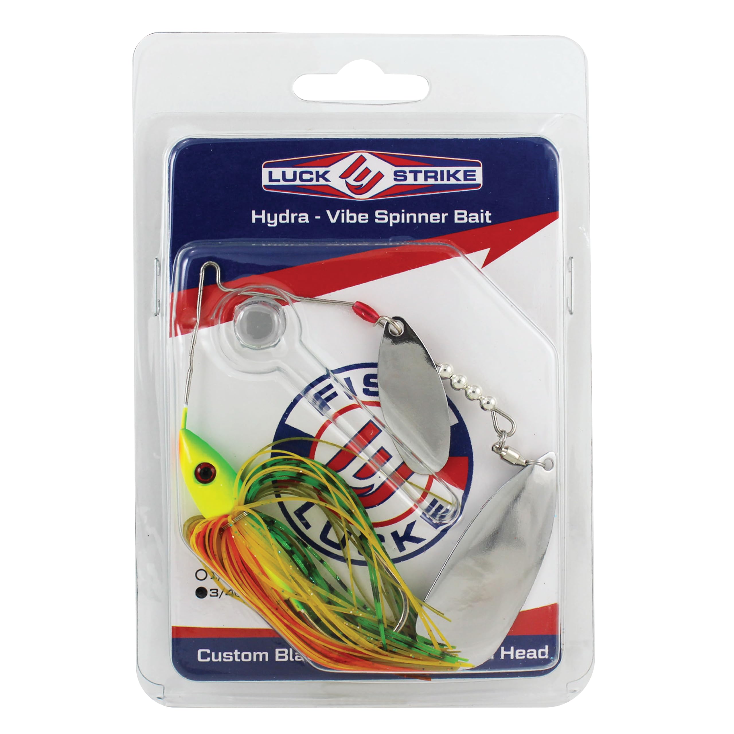 FISH LUCKE Hydra-Vibe rear-weighted head tracks straight for better presentation