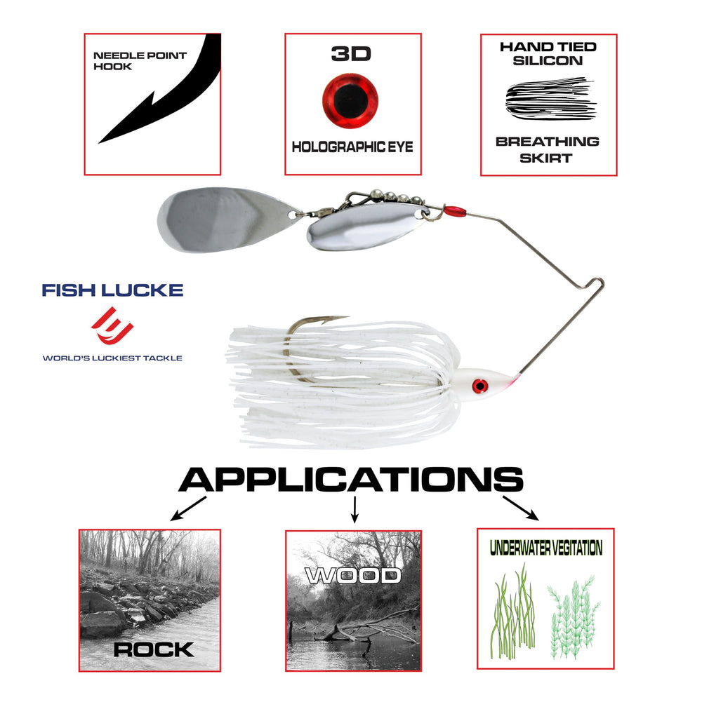 FISH LUCKE Hydra-Vibe wire design with blades for pulse action