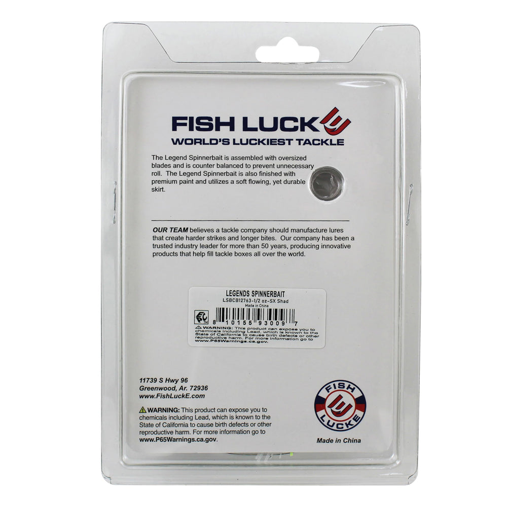 Luck-E-Strike Jimmy Houston spinnerbait versatile lure for bass and predatory fish.