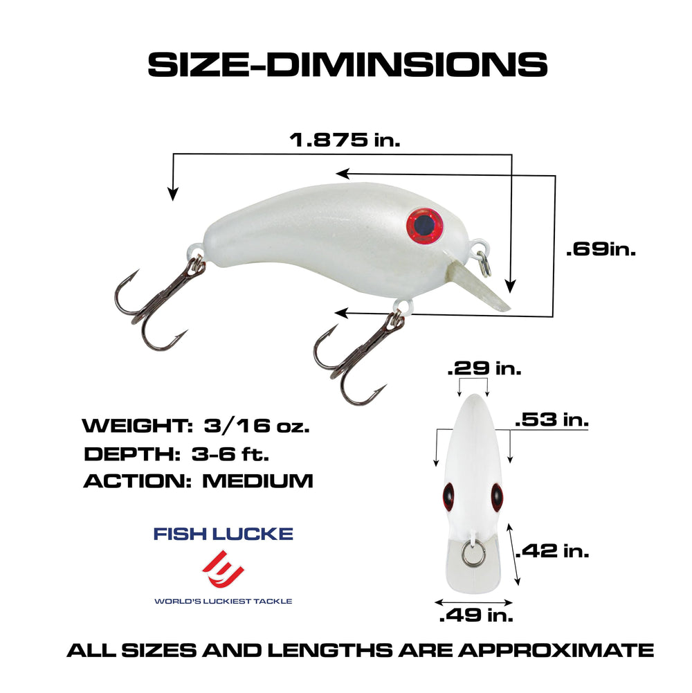 Lure features two razor sharp treble hooks for better hookups