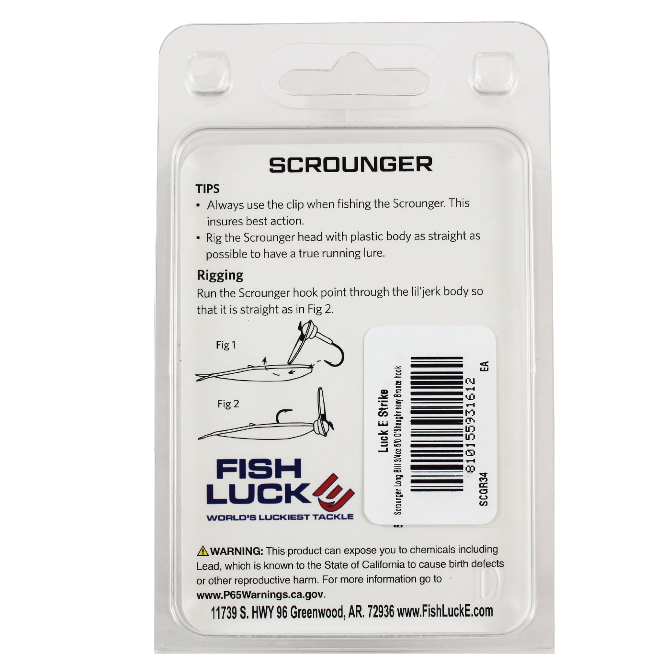 Luck E Strike Scrounger in water shows lifelike swimming action