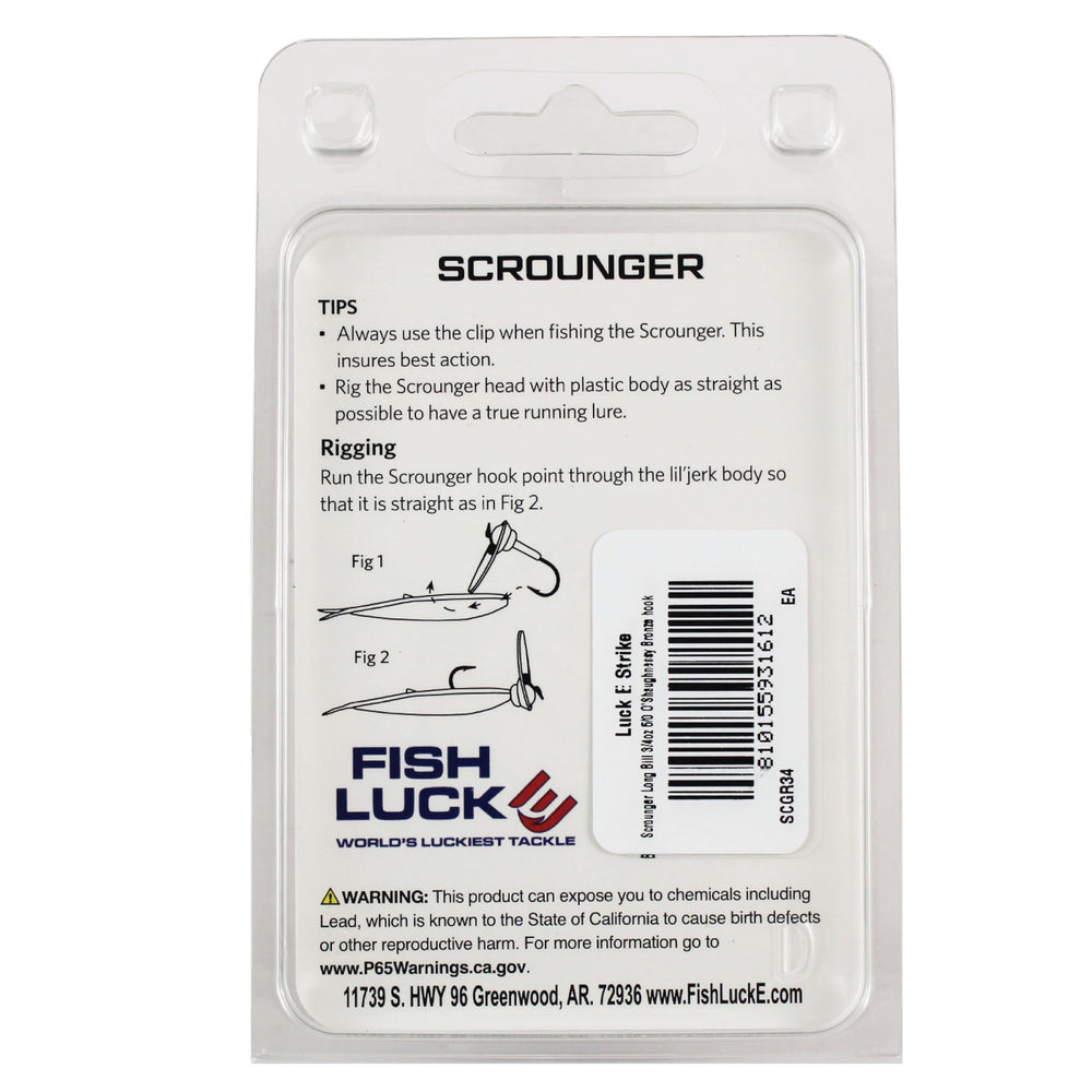 Luck E Strike Scrounger in water shows lifelike swimming action