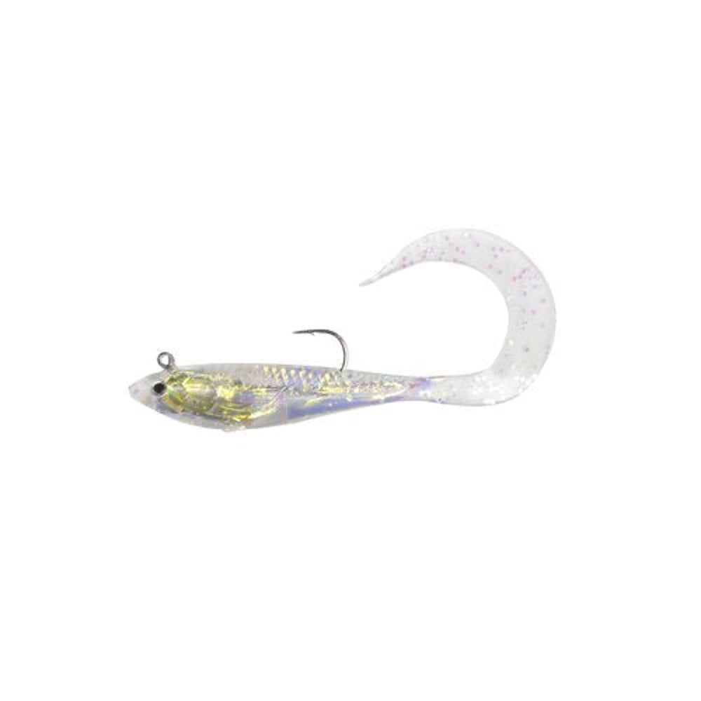 FISH LUCKE Darting Shad includes built in weighted hook for stable casts.