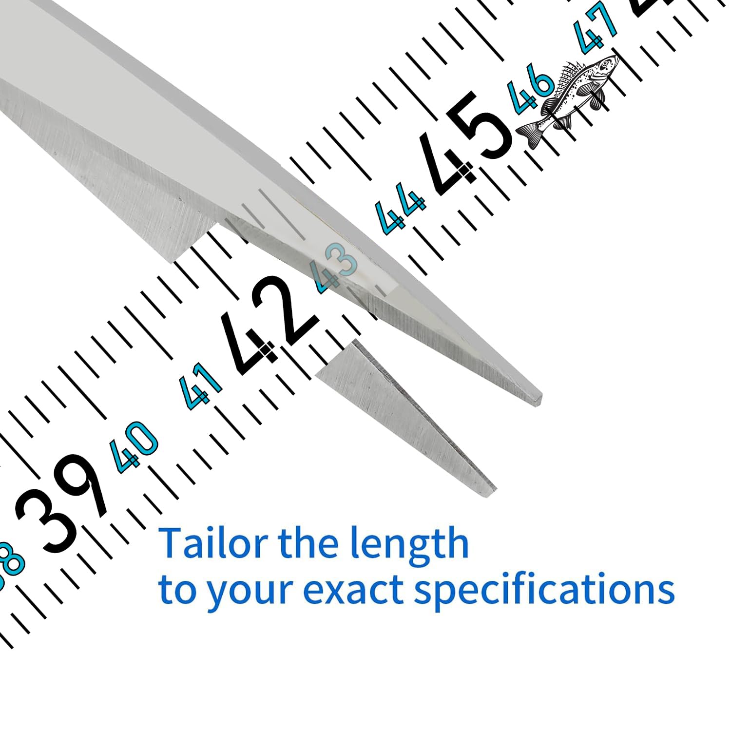 Three-pack waterproof self-adhesive fish ruler stickers for boating