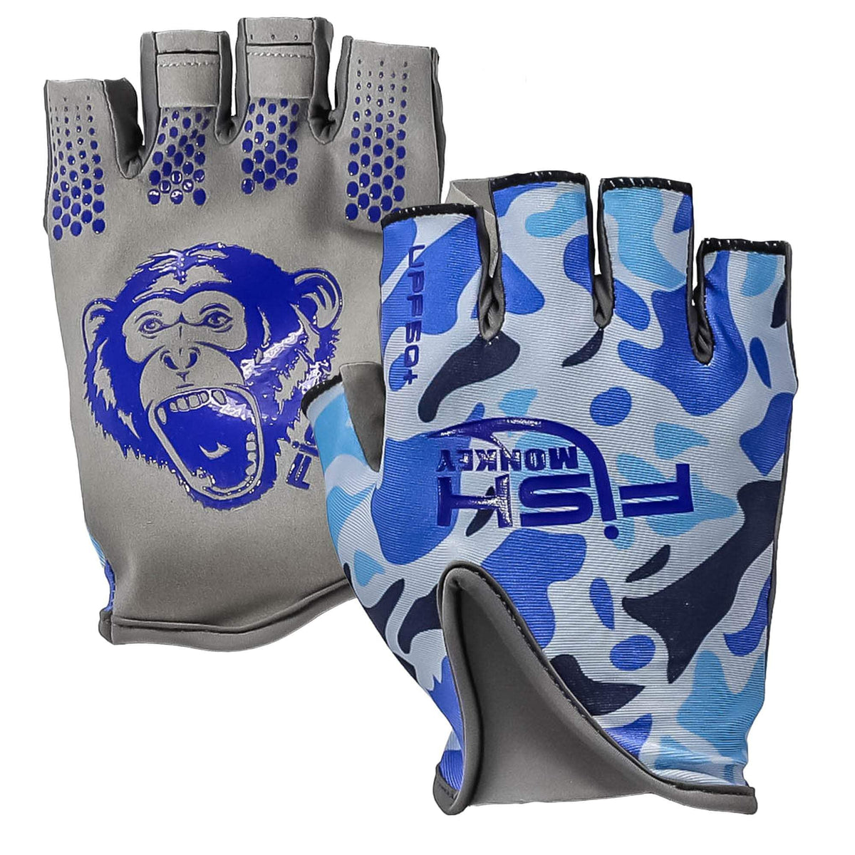 Fish Monkey FM18 stubby glove side view for all-day casting comfort