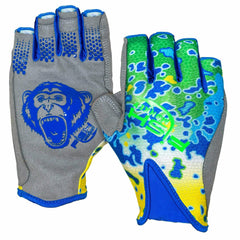 Fish Monkey FM21 Pro 365 gloves shown with non-slip palm for grip on gear