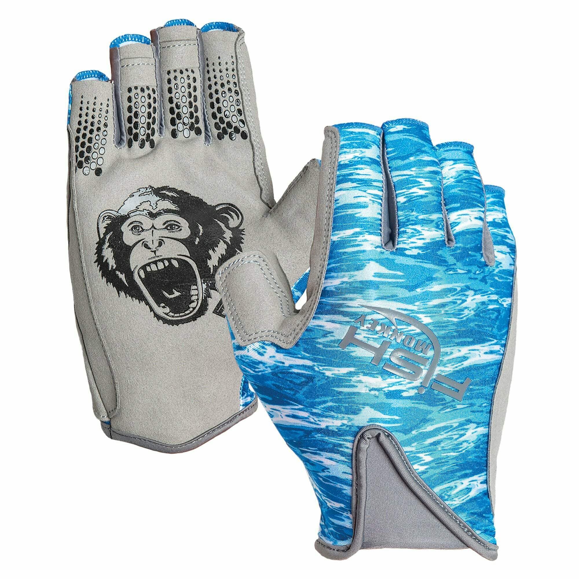 Glove used on a boat highlighting UPF sun protection by Fish Monkey
