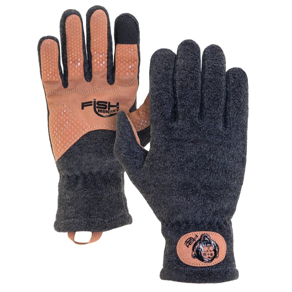 Fish Monkey FM33-CH-XXL Task Fleece Glove for warmth and dexterity on long fishing days.