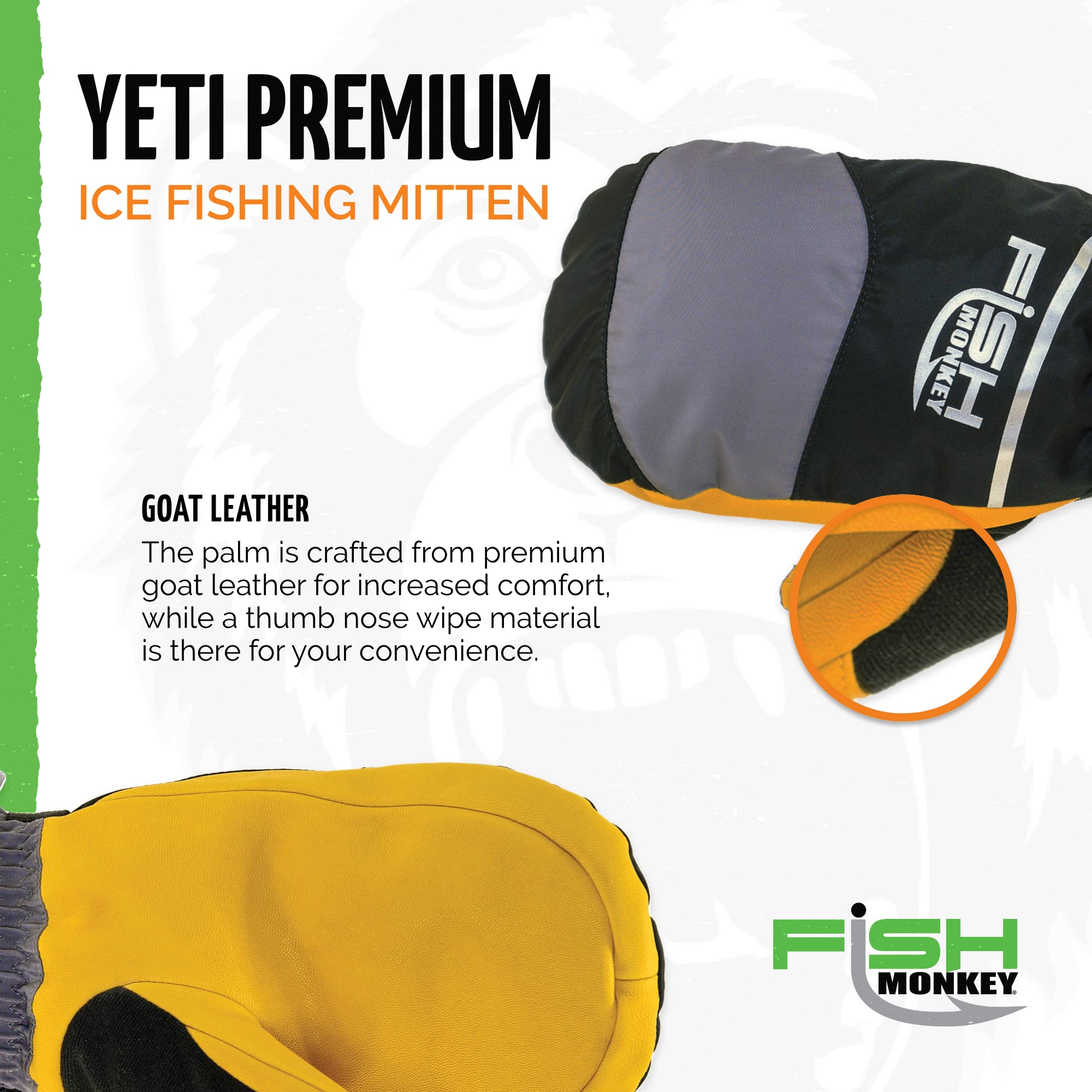 Fish Monkey FM36 Yeti waterproof HIPORA membrane section illustrating waterproof barrier