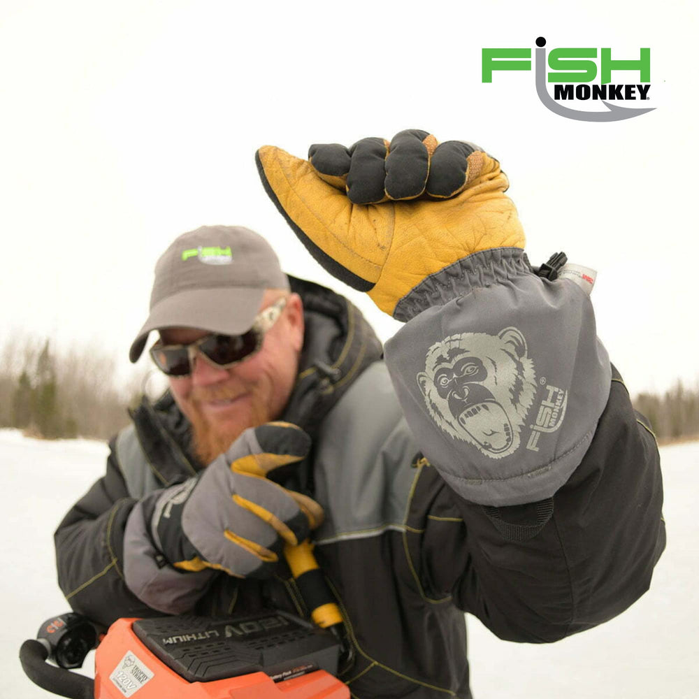 Fish Monkey FM37 Yeti glove premium goat leather palm delivers comfort and durability during tasks.