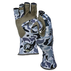 Fish Monkey four-way stretch glove demonstrates breathable fabric for all-day comfort.