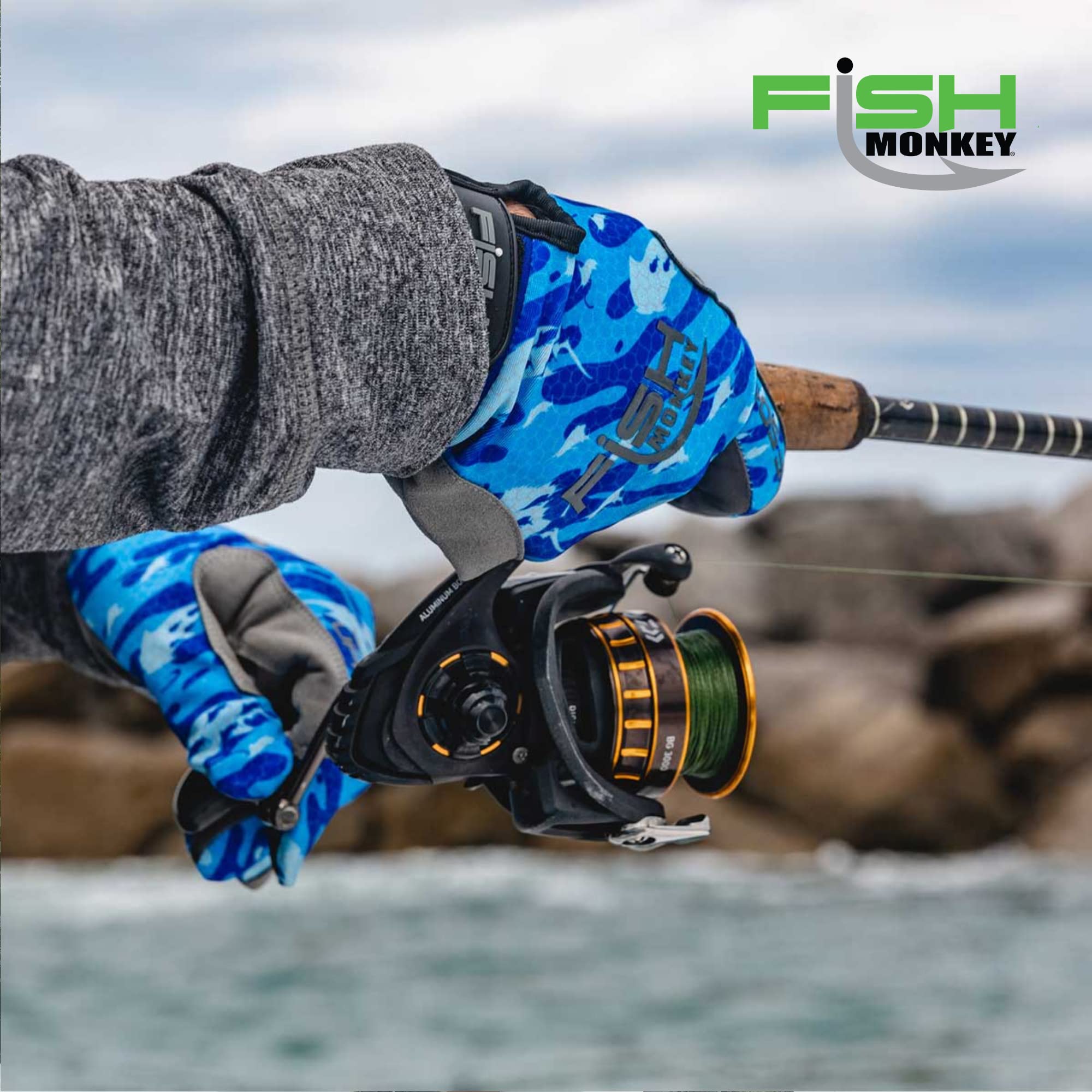 Fish Monkey Free Style Glove second skin fit for all-day comfort.