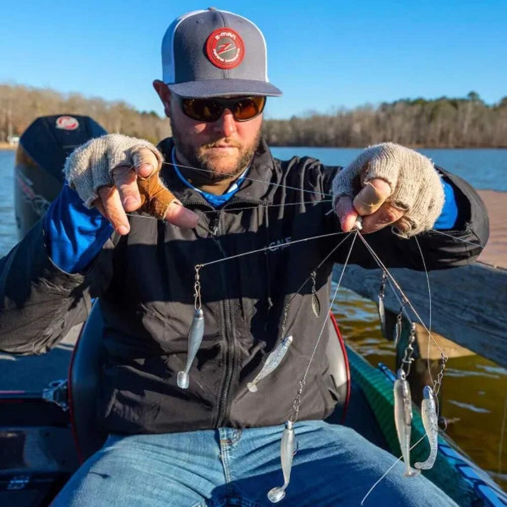 Fish Monkey quick-drying wool keeps hands comfortable between casts in damp conditions.