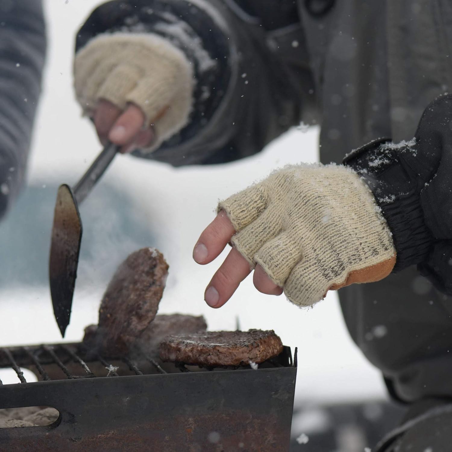 Fish Monkey wool glove provides insulation even when wet for chilly days on water.