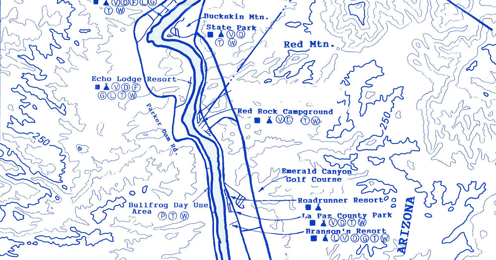 Fish-N-Map Lower Colorado River map with detailed legends aids quick navigation.