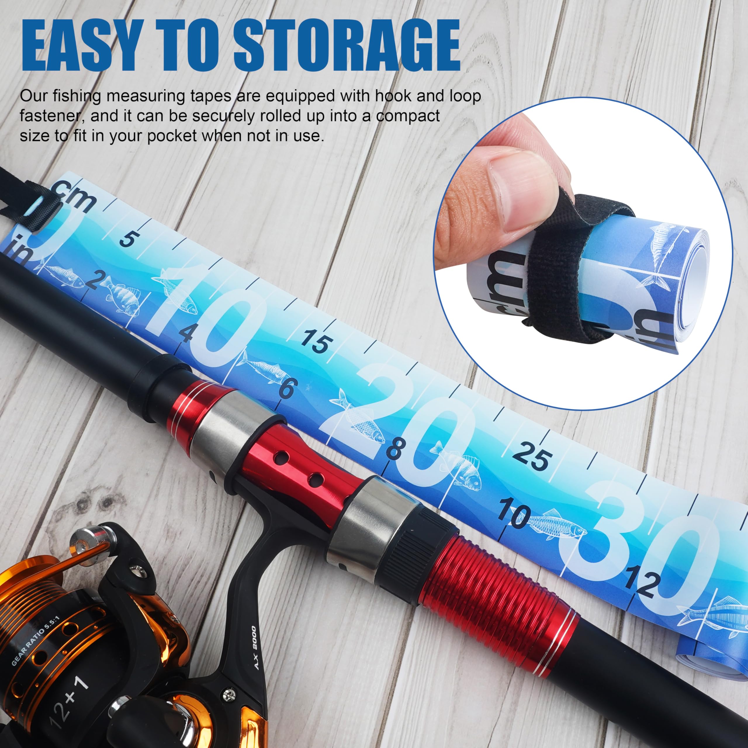 Using the ruler on a boat or kayak for measuring