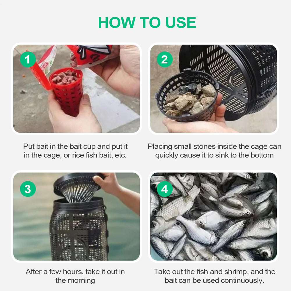 Fish Trap durable materials resist harsh water conditions for long lasting use