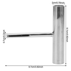 Using the tool to insert a wishbone into a latex tube