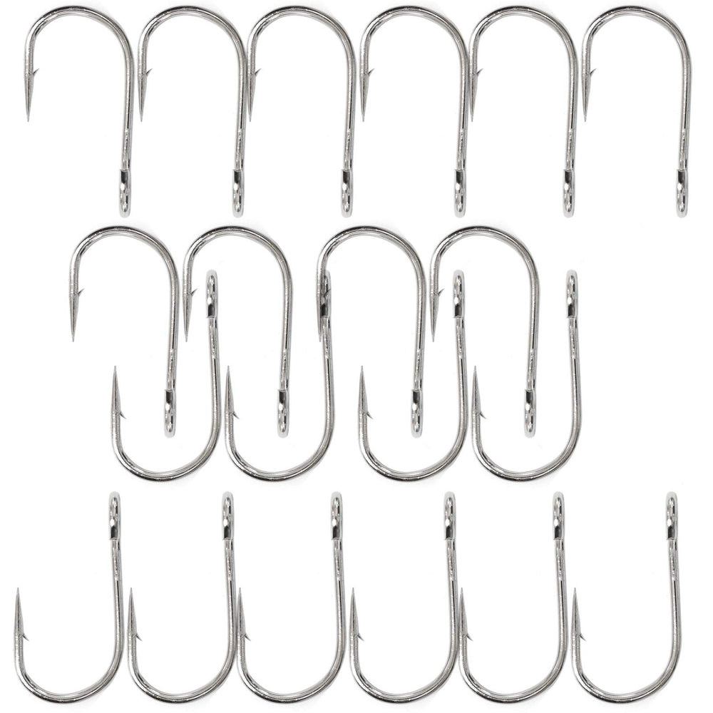 Fish WOW! 20pc six-zero open-eye hooks for quick rigging.