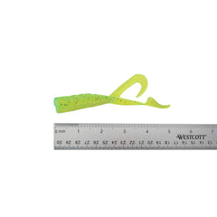 Fish WOW! 24pcs extended twin-tail perch grub with pre hole for easy jig head rigging.