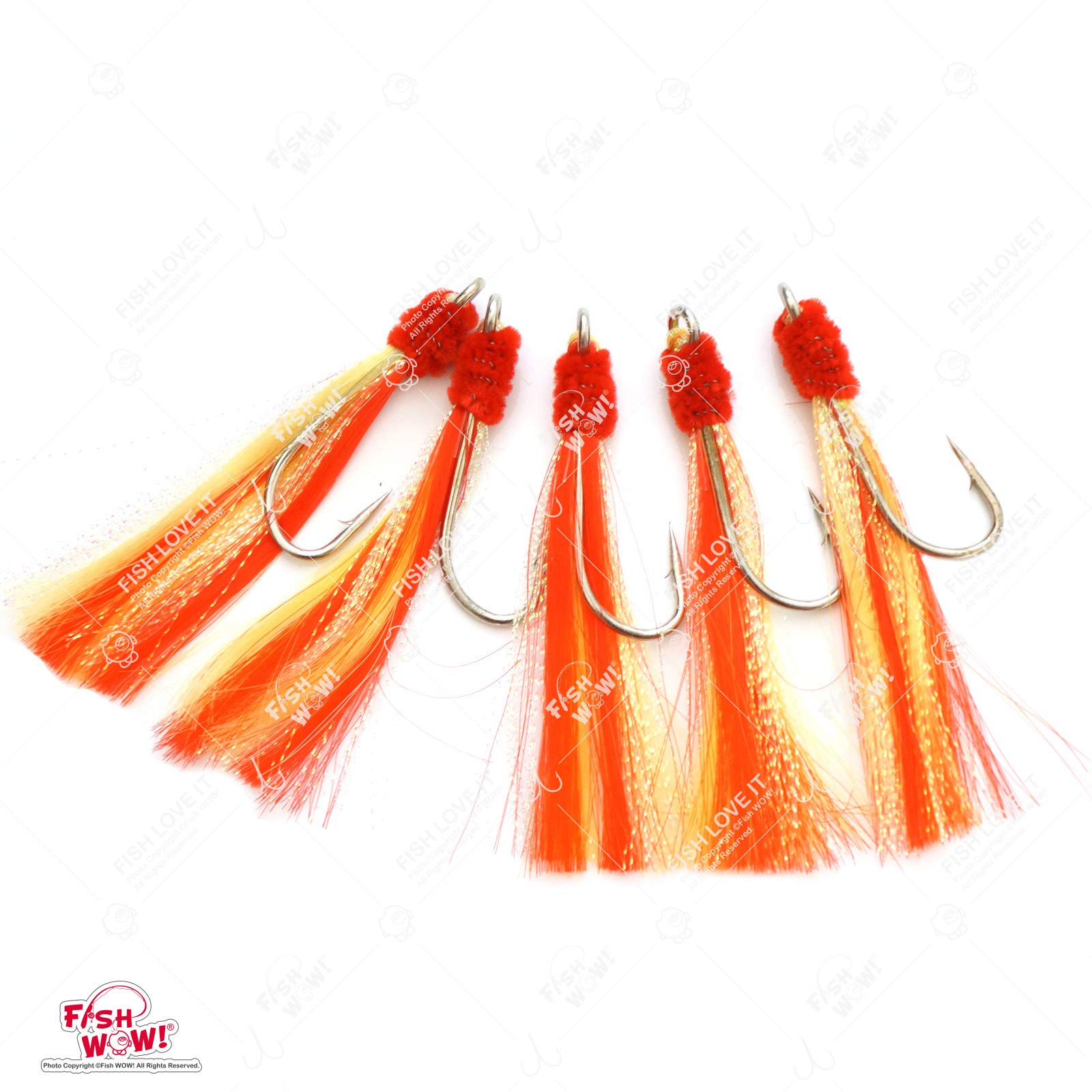 Fish WOW! 25-pieces-per-color design supports flexible rockfish rigs.