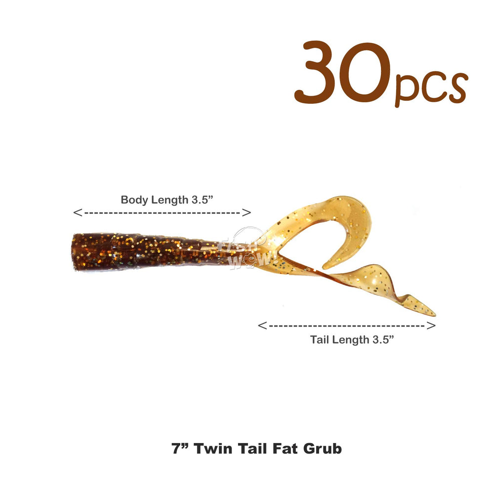 Fish WOW grub with pre-hole simplifies jig head rigging