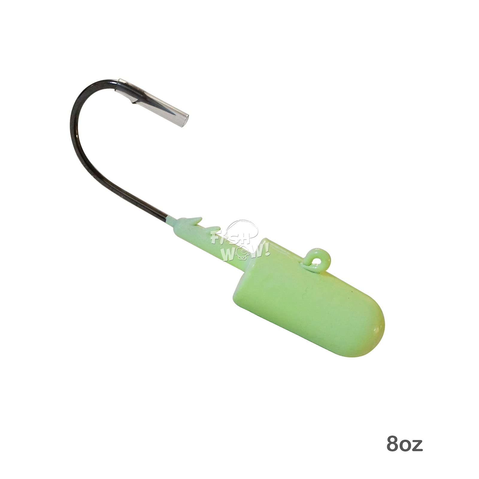 Fish WOW! 5-inch jighead length includes hook.