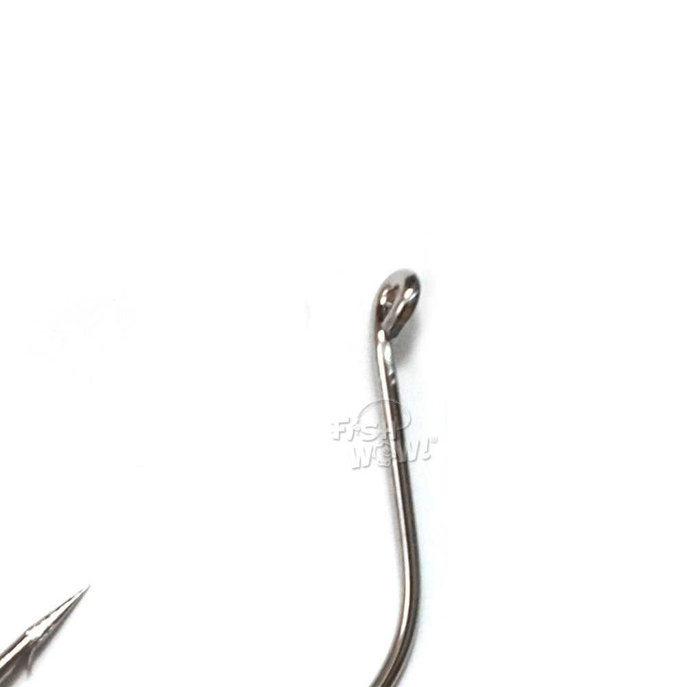 Fish WOW! 2x Kahle hook nickel wide gap ball eye design improves hook setting