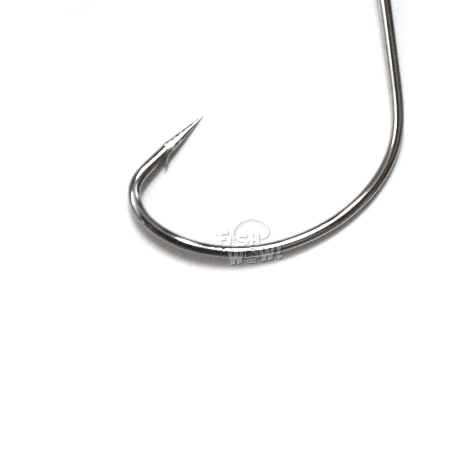 Fish WOW! 2x Kahle hook nickel wide gap single style for simple rigging