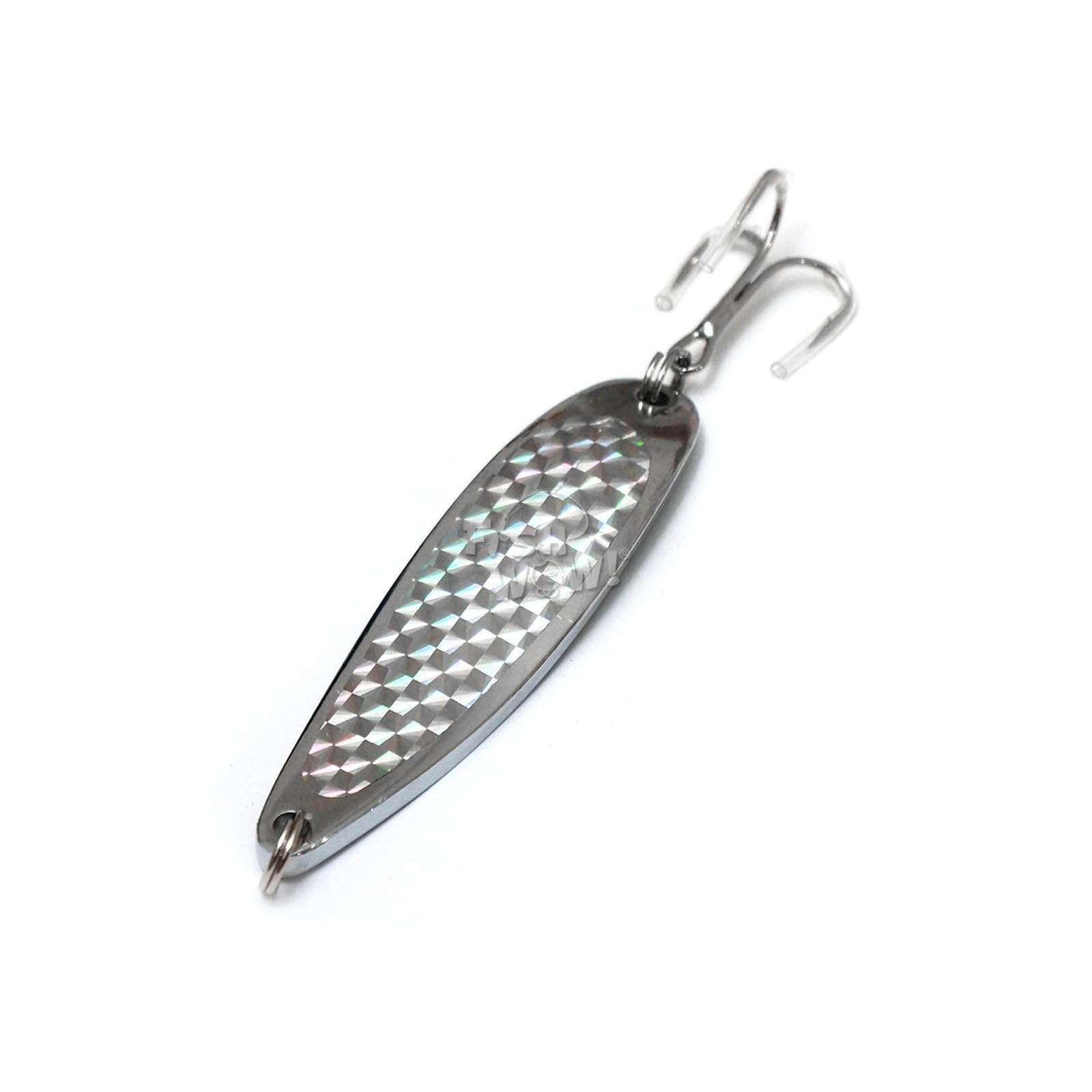 Fish WOW 6in treble hook spoon designed for jigging and trolling.