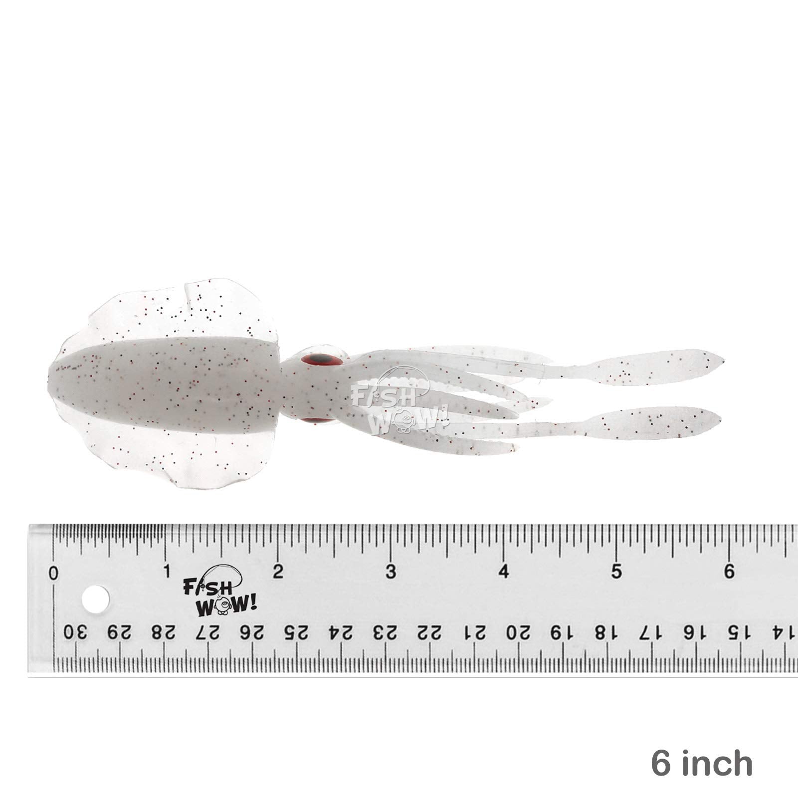 Fish WOW! 6in squid eyes luminous for realistic underwater reflections.