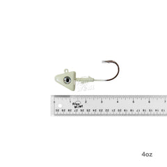 Fish WOW! black nickel finish resists corrosion for reliable saltwater jig heads.