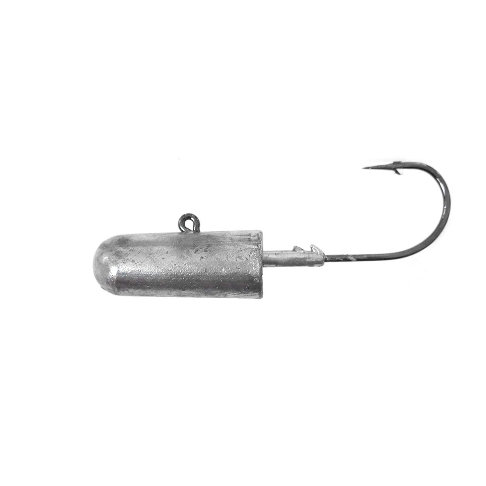 Fish WOW! bullet jighead with 10oz weight and 10/0 hook for saltwater fishing.