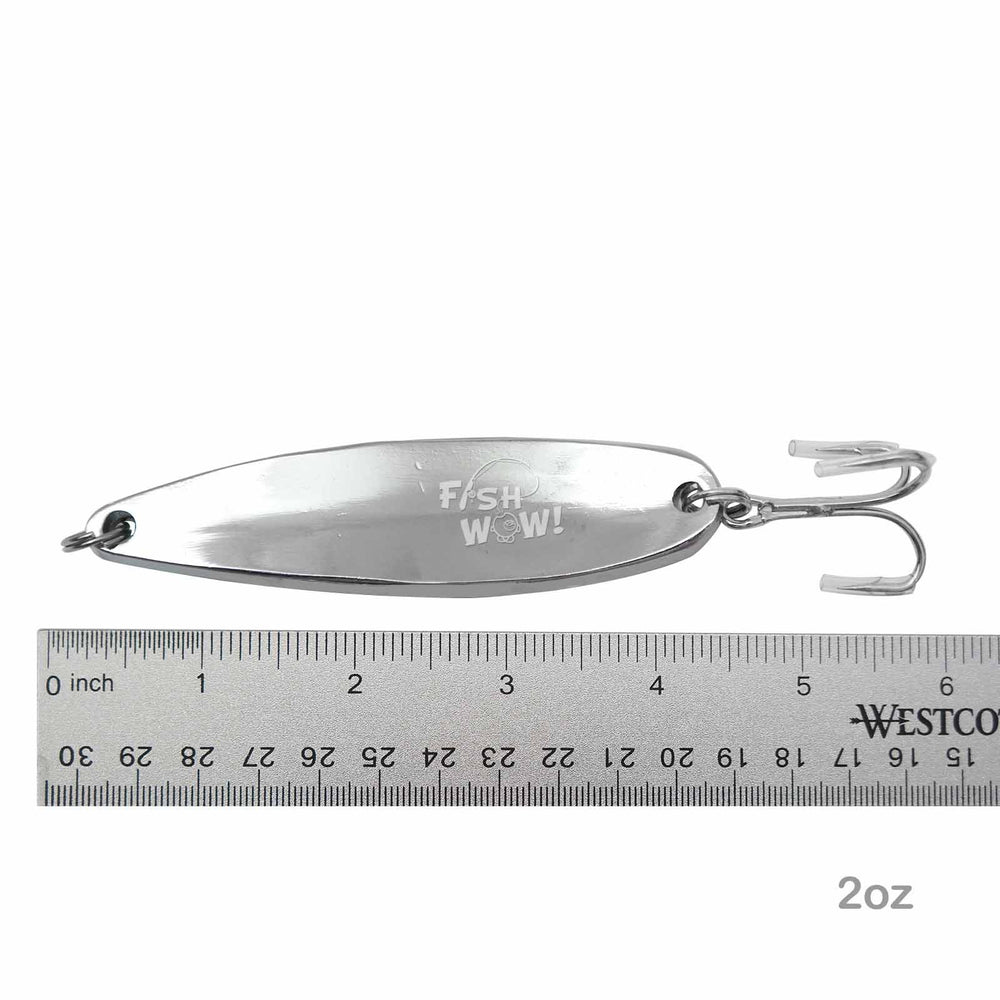Fish WOW casting and trolling spoon for versatile fishing styles.