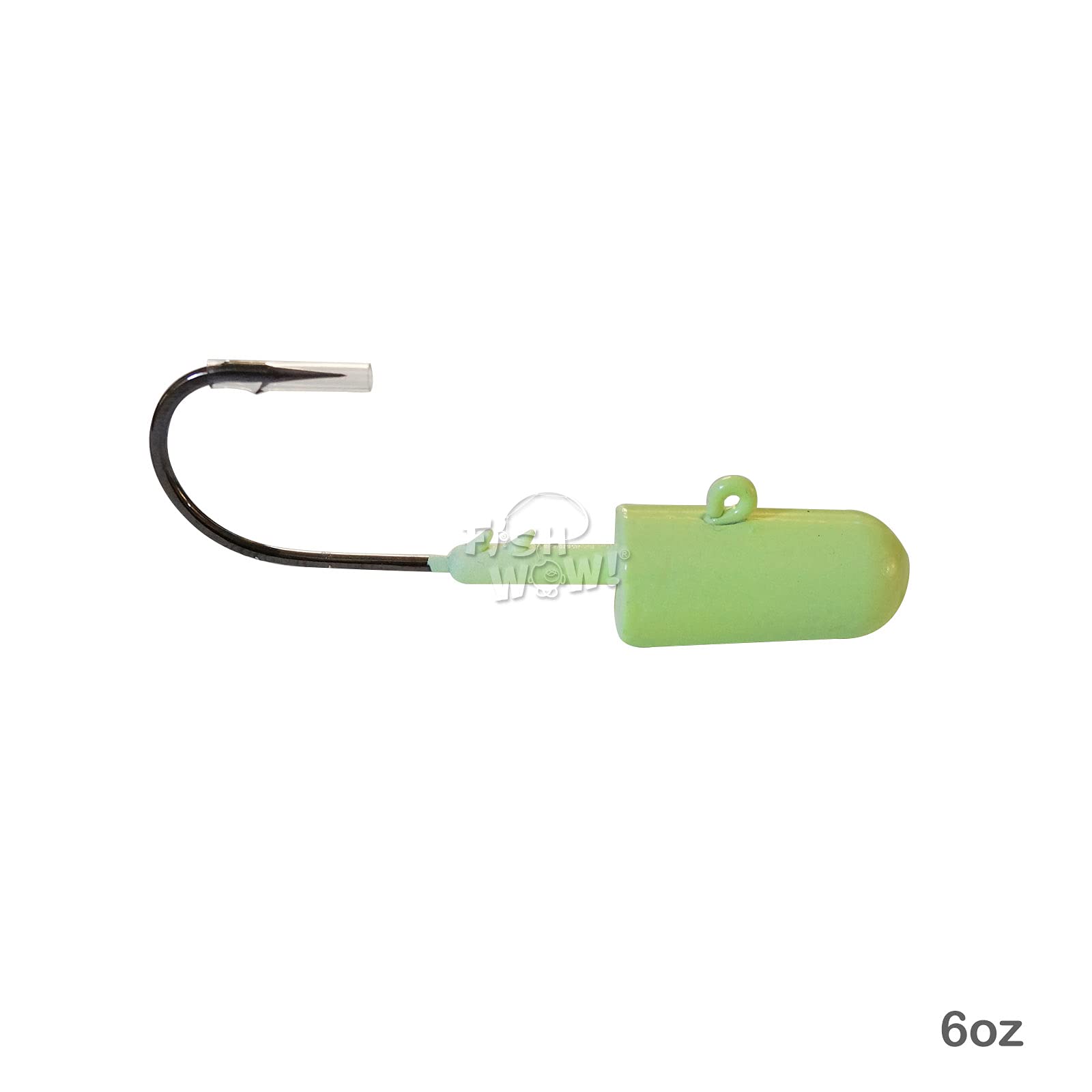 Fish WOW compatible with 6 inch grub for easy rigging.