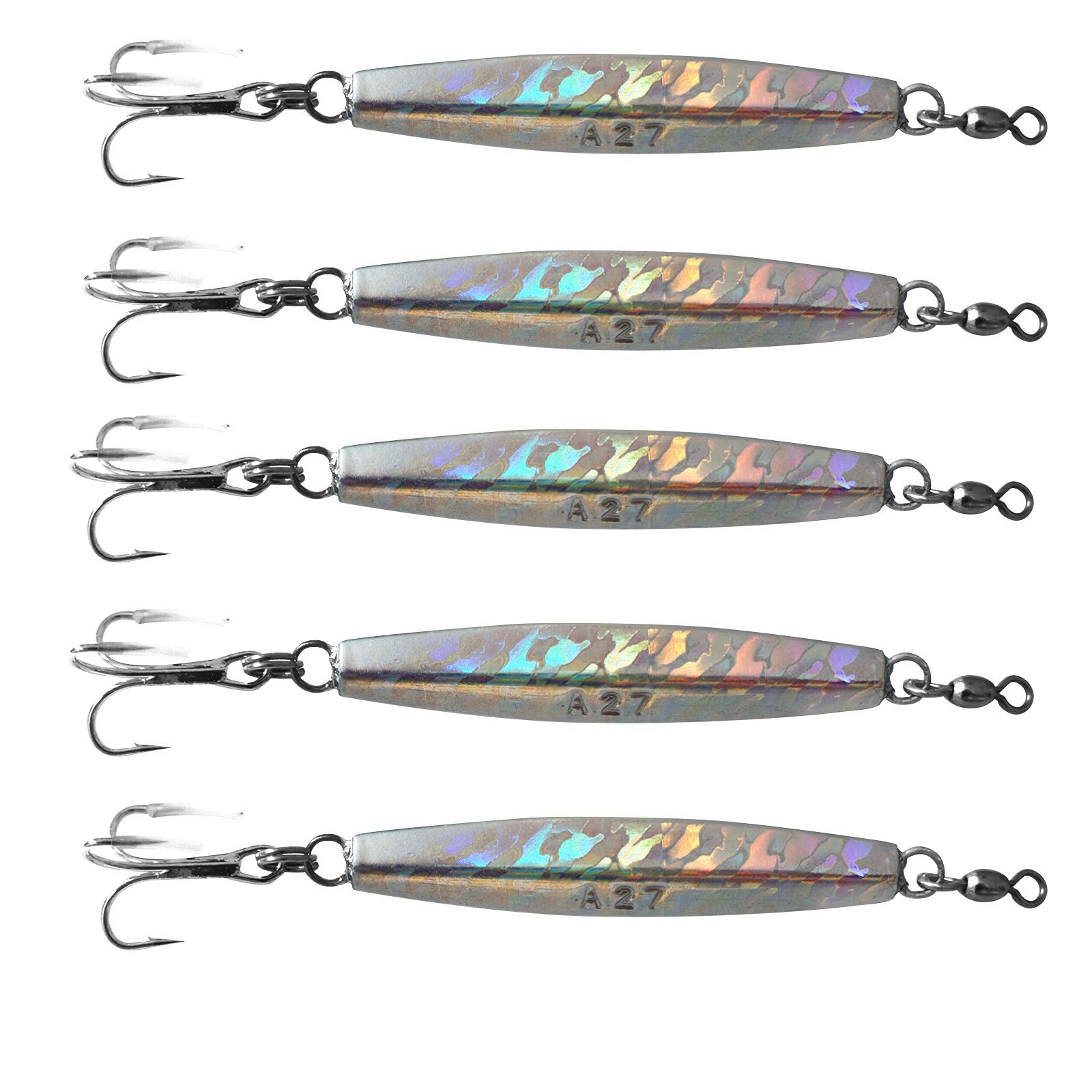 Fish WOW Diamond Jig with Mylar holographic finish for high visibility