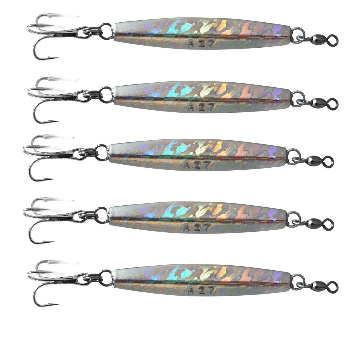 Fish WOW Diamond Jig with Mylar holographic finish for high visibility