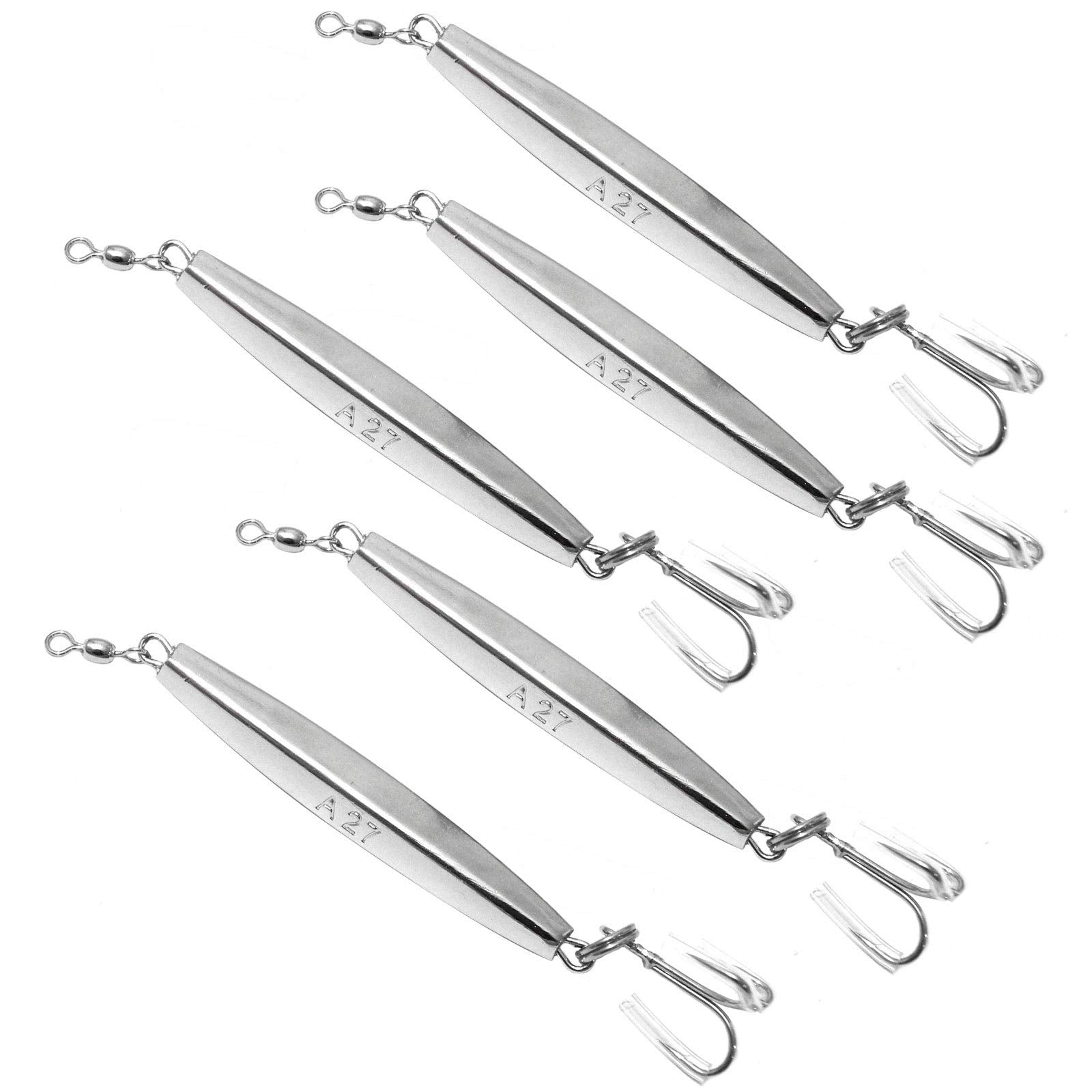 Fish WOW! 3oz diamond jig pack shot for vertical drops.
