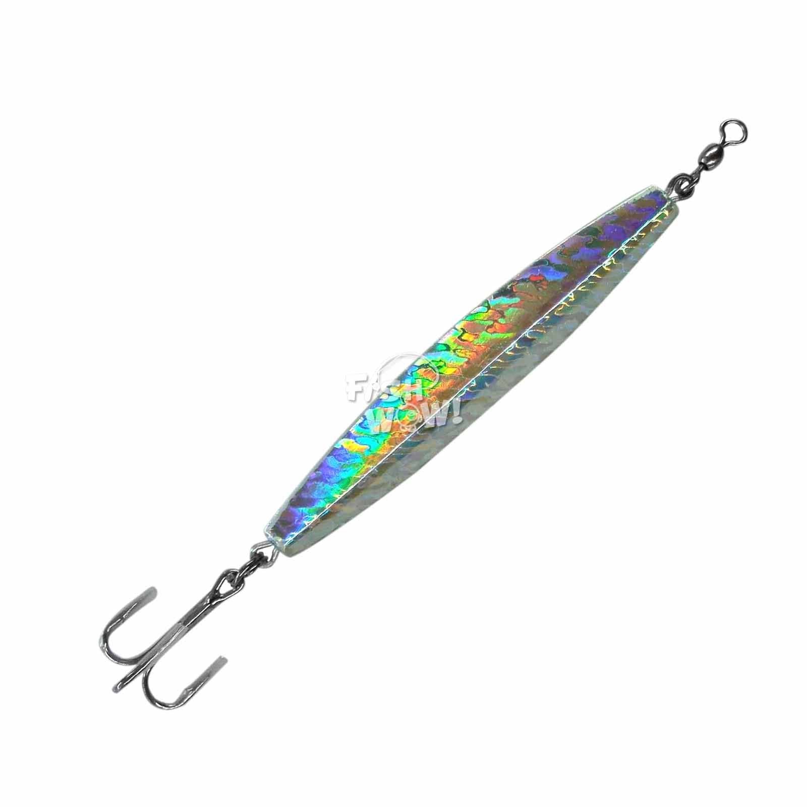 Fish WOW 7-inch body and 4oz weight support deep-water jigging and bottom targeting.