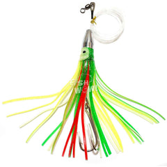 Fish WOW! double-hook rig detail for pro-grade big-game setup.