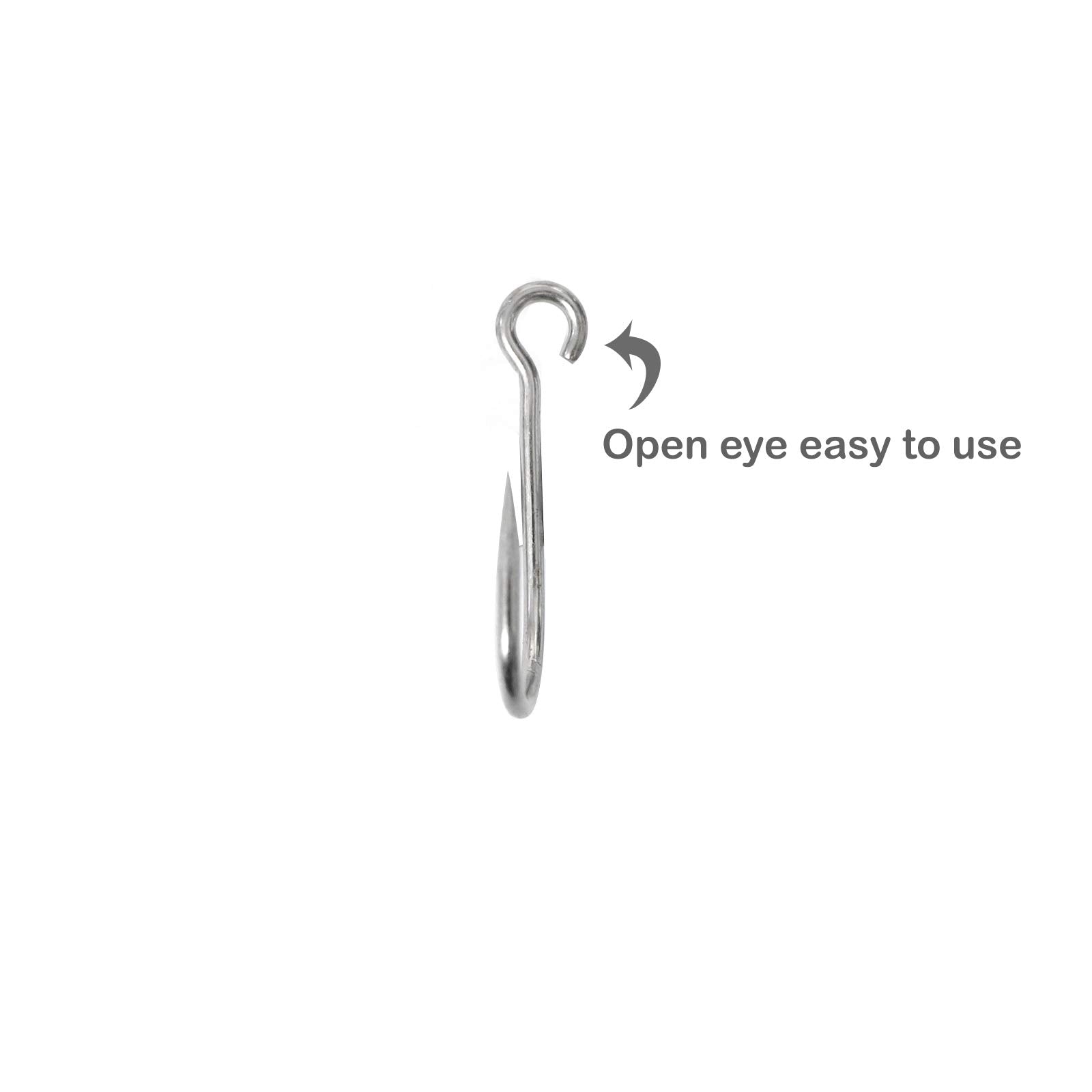 Fish WOW extra-big-eye hooks enable easy rigging and fast swaps.