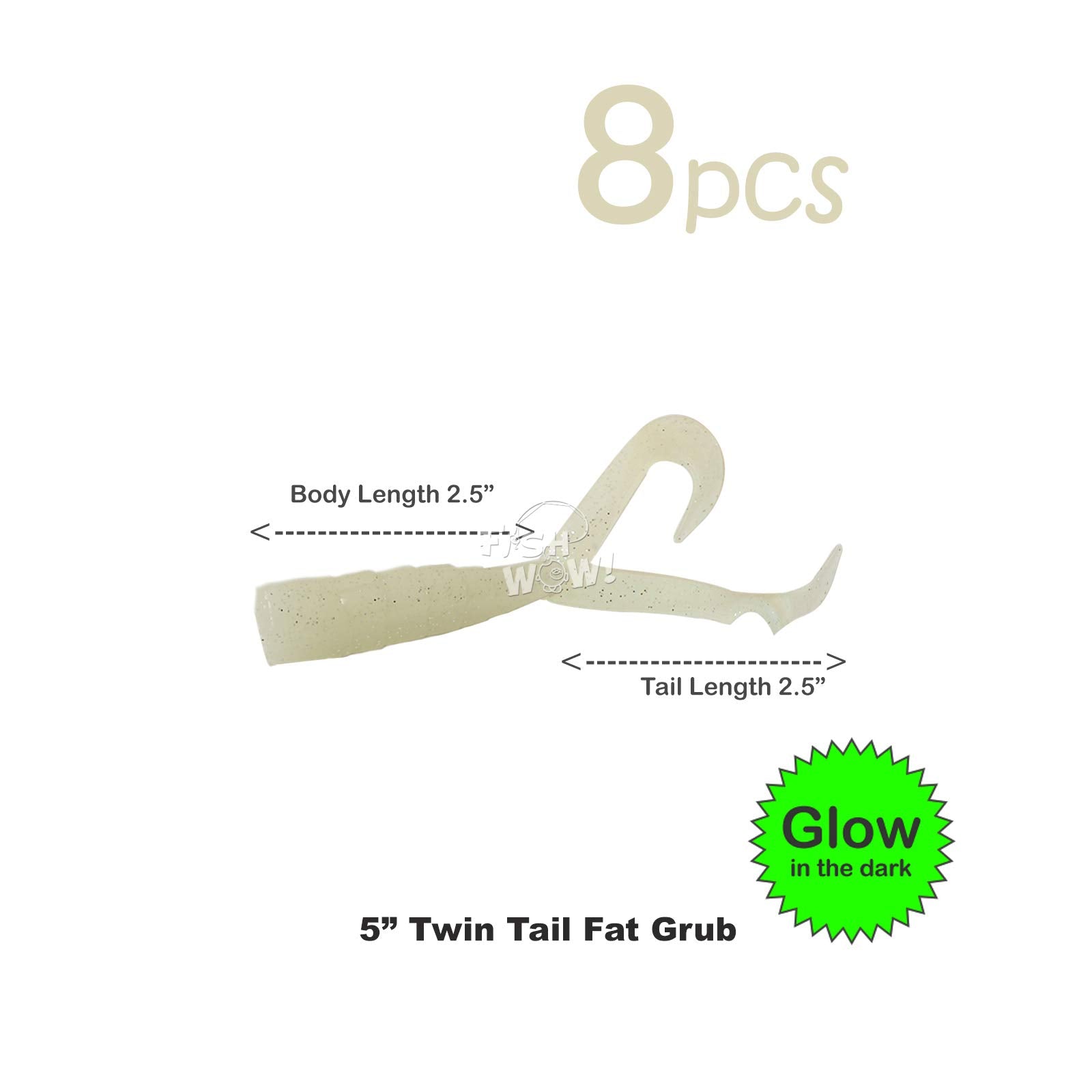 Fish WOW five-inch extended tail lure offers longer fluttering action