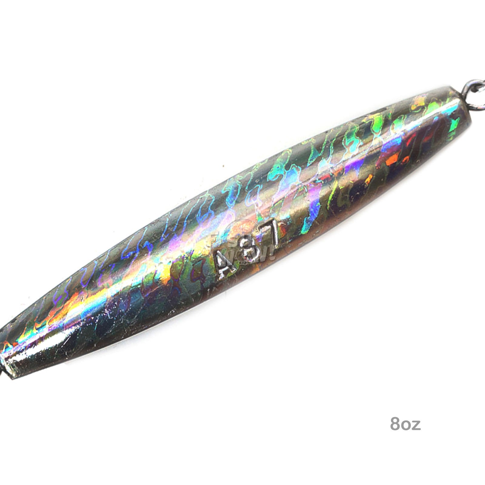 Fish WOW Glow Diamond Jig 8oz angled shot balances for quick strikes
