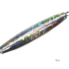 Fish WOW Glow Diamond Jig 8oz angled shot balances for quick strikes
